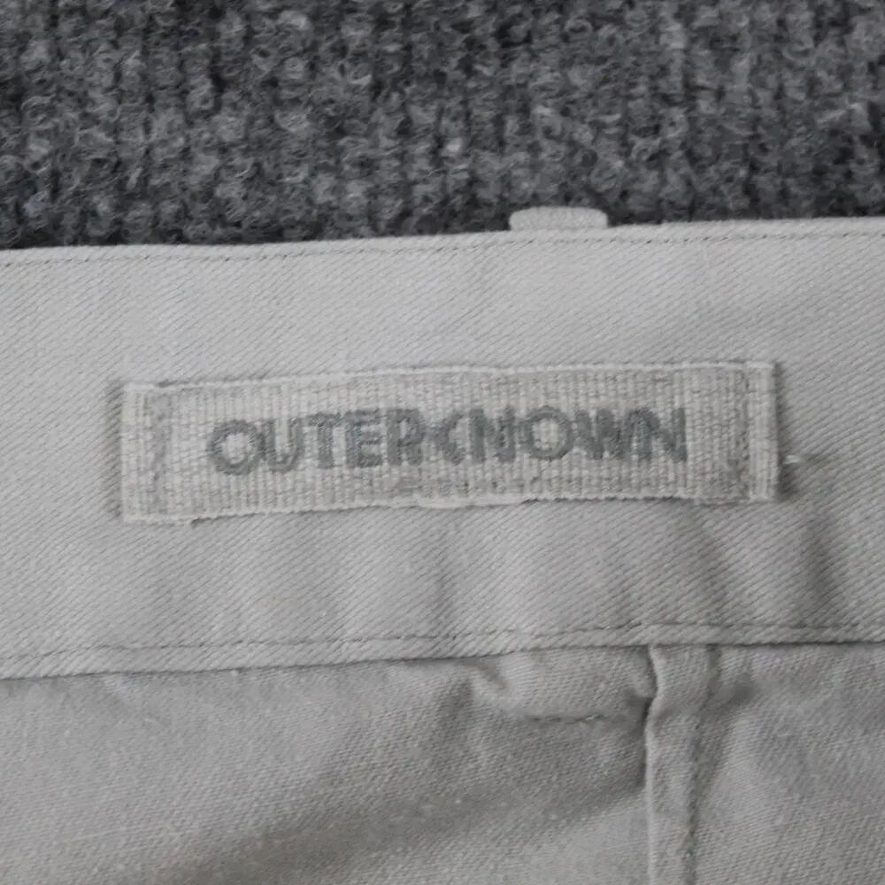 Outerknown Pants Mens 30 Nomad Chino Gray Button Fly Stretch Casual Workwear
